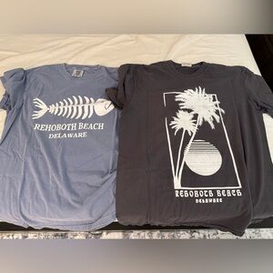 2x Comfort Colors Medium Men’s Shirts Rehoboth Beach